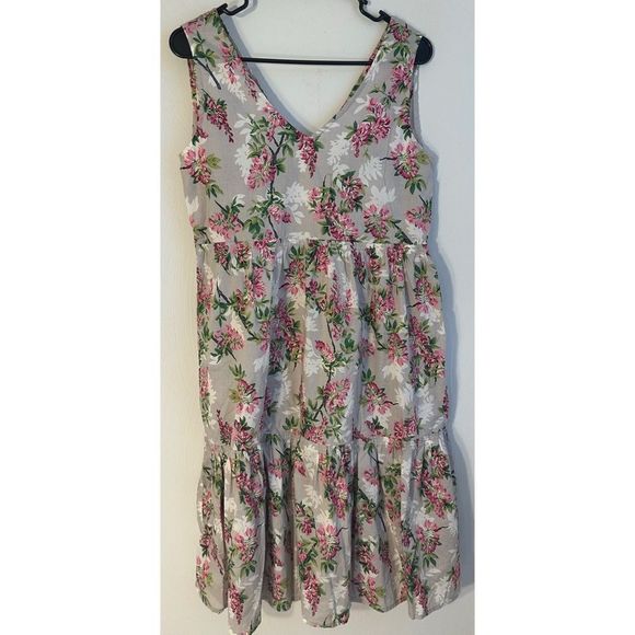 💖 LAZYBONES Floral V Neck Sleeveless Mini Dress SMALL - Picture 2 of 8